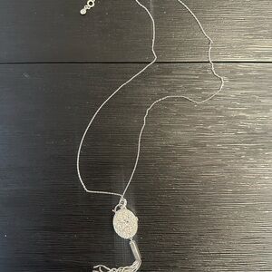 Henri Bendel Elegant Silver Pendant Necklace
